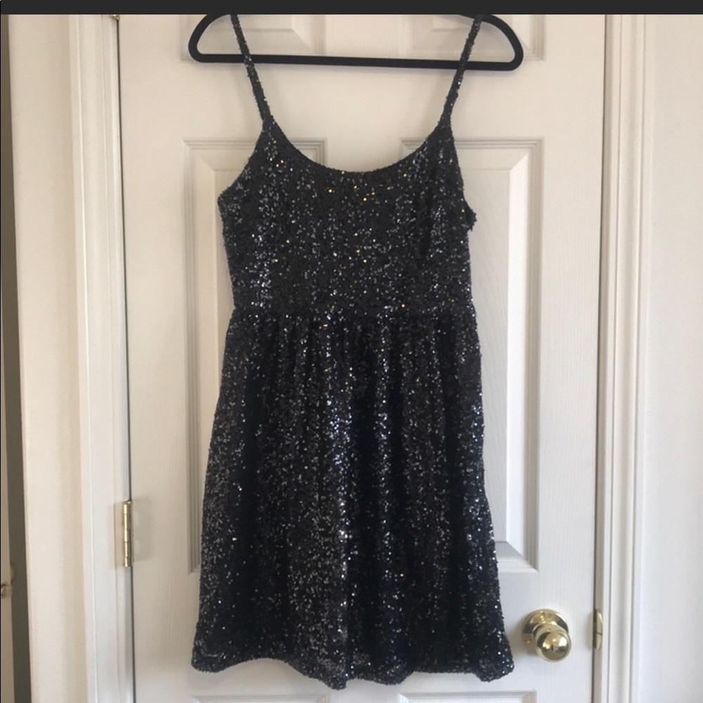 Sparkly black dress